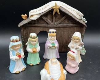 156 - House of Lloyd Nativity Set- Lot of 7