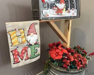 27 - Adorable Gnome Flag and Mailbox Covers- LOT OF 2