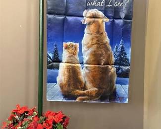 313 - NEW Cat and Dog Standard Size Flag