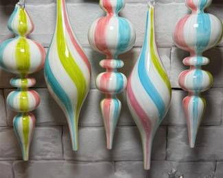 261 - Robert Stanley Glass Ornaments Lot of 5