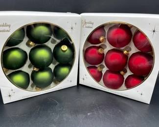 249 - Sparking Creations Vintage Ornaments- 18- IN BOX