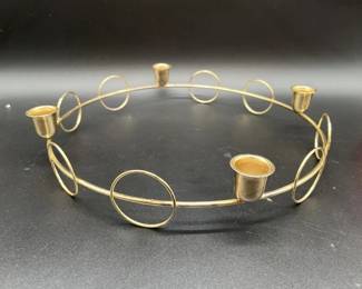 255 - RARE Brass Advent Wreath w Original Instructions