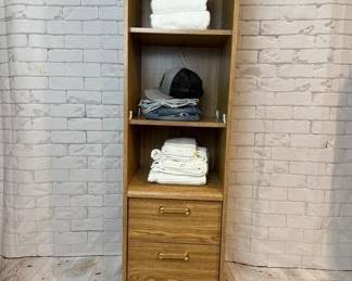 181 - Storage Solution! Tall Three Drawer Tower Shelf