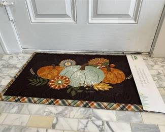137 - Decorative Pumpkin Harvest Doormat