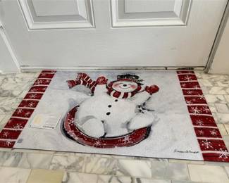 93 - NEW Decorative Snowman Doormat