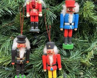 206 - Mini Nutcracker Ornaments- LOT OF 4