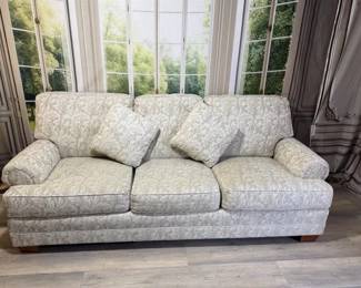 119 - Classic Cream Three-Seater Couch