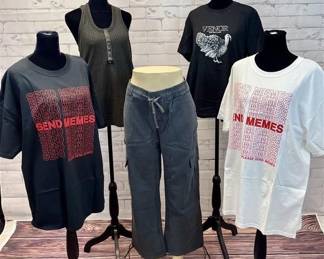 205 - Large, New Venor Clothes & Graphic Tee*