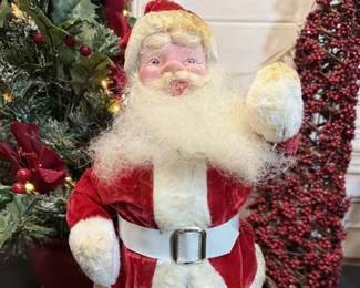 153 - 1940-50's Harold Gale Santa Claus in Red Velvet