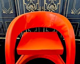 177 - Sleek Modern Red Chair