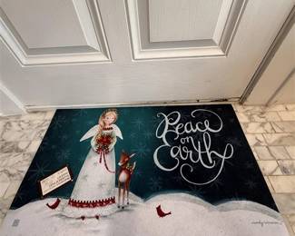 260 - NEW Decorative Peace on Earth Angel Doormat