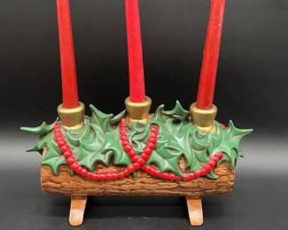287 - Yule Log Candle Holder
