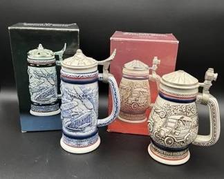 Lot 16:Vintage Avon Stein Decanters*- LOT OF 2- WITH BOX*