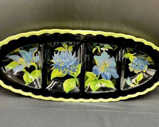 199 - Raymond Waites Iris Snack/Dip Tray
