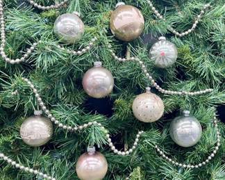 230 - Mid Cent Glass Ornaments and Glass Garland- 9