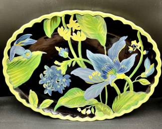 161 - Raymond Waites Iris Serving Tray Platter