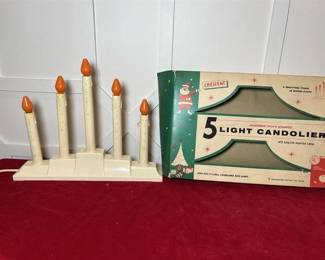 138 - 5 Light Candolier w/ Orignal Box