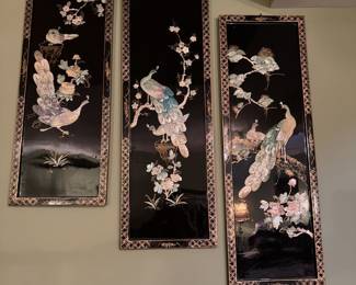 Asian Decor Three Panels