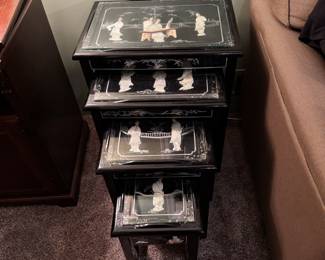 Asian Decor Nesting Tables