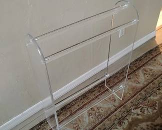Lucite Towel Rack