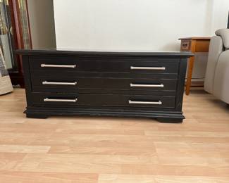 Coffee table - cedar interior and sliding top.