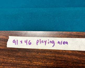 #75	Gandy Pool Table w/10 pool Cues and Cover - 91x46 Playing area - You Move (slate) Heavy	 $400.00 			
