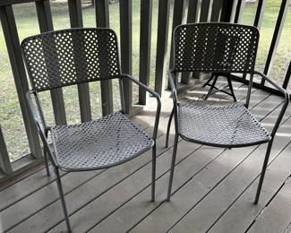 #141	Set of 2 Aluminum Patio Chairs - sold as a set	 $30.00 			
