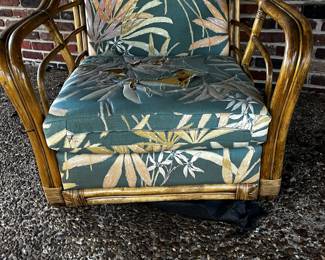 #232	bamboo chair with as is cushion set as is cushion	 $30.00 			
