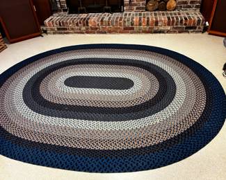 #6	Blue white rag rug  112x89	 $100.00 			
