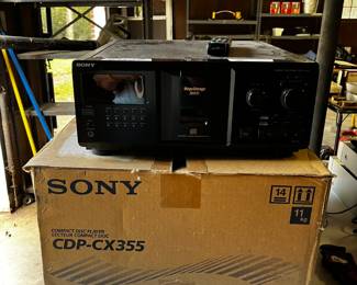 #106	Sony Multiple CD Player Model CDP-CX355	 $150.00 			
