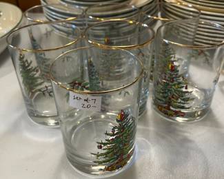 #144	Set of 7 Christmas Glasses	 $20.00 			
