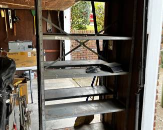 #116	Metal 5 Shelf  - 36x12x72 - 2 Bolted Together - You Remove	 $65.00 			
