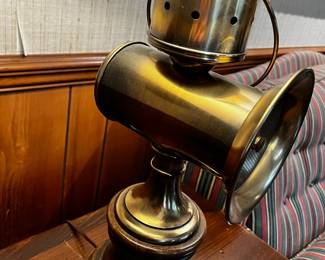 #13	Rare Vintage Mid-Century Colonial Premier Brass Lamp - on a cermic Base - 34" Tall	 $75.00 			
#14	Rare Vintage Mid-Century Colonial Premier Brass Lamp - on a cermic Base - 34" Tall	 $75.00 			
