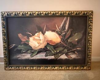#152	RA	Large Magnolia Canvas in Gold Frame - 45x30	 $40.00 
