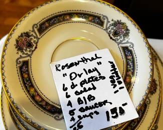 #133	Rosenthal China "orlay" - 25 pieces	 $150.00 			
