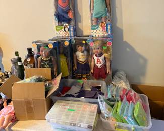 size 18" dolls, clothes, shoes, and more 