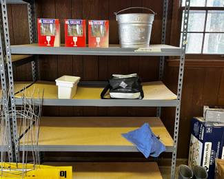 #114	5 shelf Metal Shelving 48x24x72	 $60.00 			
#115	5 shelf Metal Shelving 48x24x72	 $60.00 			
