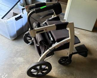 #163		Rollzmotion light weight wheel chair walker . It converts in seconds. 	 $500.00 	 reserve 400 		
