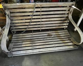 #182	antique oak swing 42	 $75.00 			
