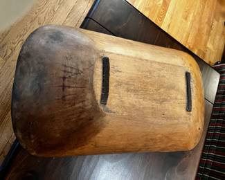 #16	Wooden Dough Bowl - 24x13x4	 $75.00 			
