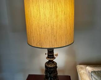 #22	Brass Heavy Lamps - 33" Tall  - sold as a pair	 $200.00 			
