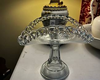 #39	Glass Fruit Bowl on Pedestal - 9" Tall	 $25.00 			
