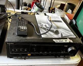 #104	Technics Receiver SA-BX600	 $60.00 			

