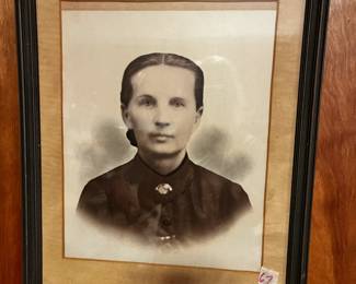 #67	Rectangular Framed Antique Picture of Lady - 16x19	 $30.00 			
