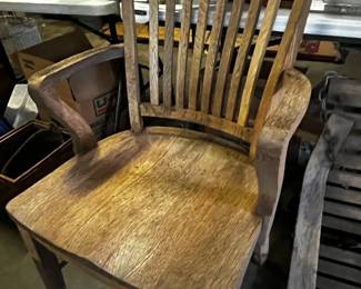 #181	oak armchair as is finish	 $30.00 			

