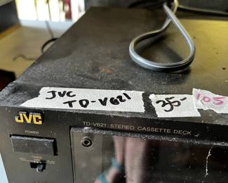 #105	JVC Receiver TD-BC21	 $35.00 			

