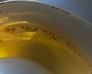 #40	KT & K Co. Virtreous Porcelain Pitcher and Basin Set  (gold painting coming off)	 $40.00 			
