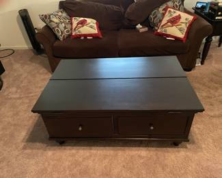 Coffee table storage