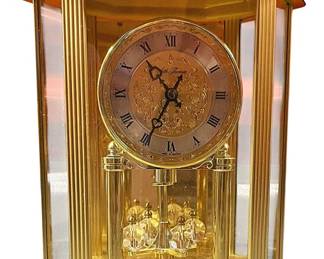 Brass Mantle Clock Made in Germany 