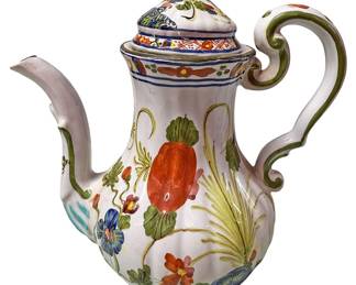 Vintage Hand Painted Italian Tea Pot 